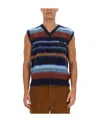 Etro Vest With Stripe Pattern In Brown