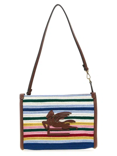 ETRO ETRO STRIPED VISCOSE POUCH