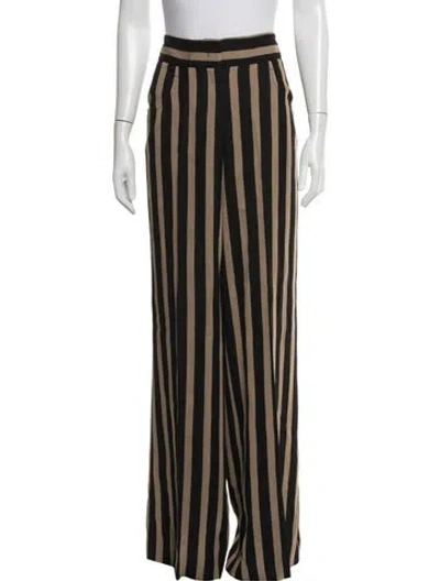 Pre-owned Etro Striped Wide Leg Pants In Neutrals