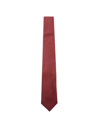 Etro Stripes Silk Tie In Red