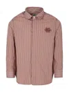 Etro Burgundy Shirt For Boy With Pegaso In Red