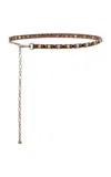 Etro Studded Belt In Brown