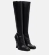 Etro Studded Leather Knee-high Boots In Black