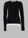 Etro Blue Chenille Sweater In Multi
