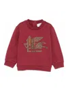 Etro Pegasus-embroidered Sweatshirt In Red