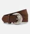 Etro Suede Belt In Brown