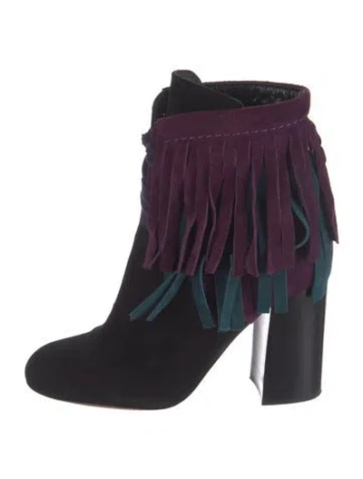 Pre-owned Etro Suede Boots In Black