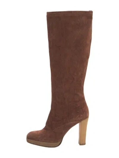 Pre-owned Etro Suede Boots In Brown