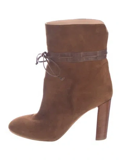 Pre-owned Etro Suede Boots In Brown