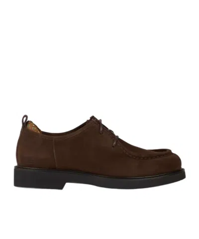 Etro Suede Lace-up Shoes In Brown