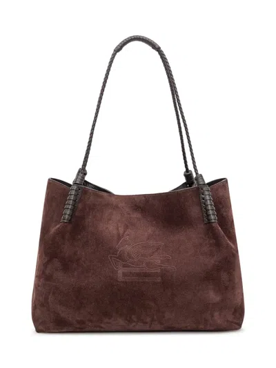 Etro Suede Leather Shoulder Bag
