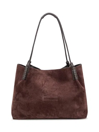 Etro Suede Leather Shoulder Bag
