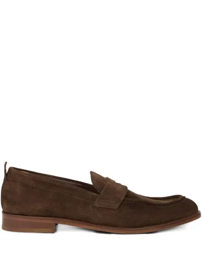 Etro Suede Loafers In Brown