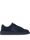 Etro Pegaso Embossed Suede Low-top Sneakers