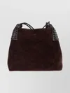 Etro Suede Shoulder Bag Braided Handles
