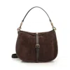 Etro Women Suede Shoulder Bag In Brown