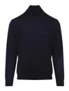 Etro Pegaso-embroidered High-neck Sweater In Black