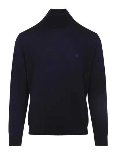 ETRO SUÉTER CON CUELLO ALTO - AZUL
