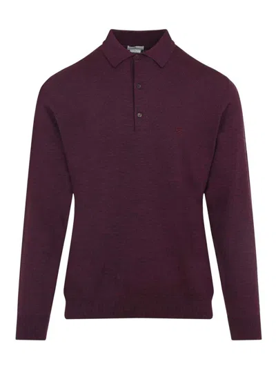 ETRO KNITTED LONG SLEEVES POLO