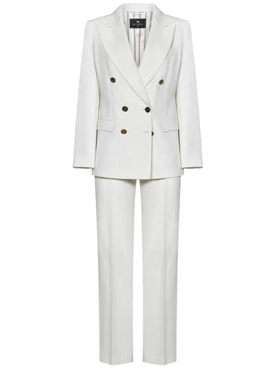 Etro Suit In Bianco