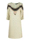 Etro Mix-print Shift Dress In Black