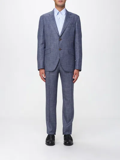 Etro Suit Men  In Blue