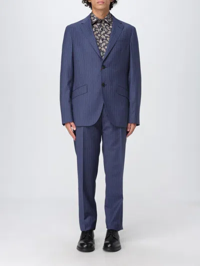 Etro Suit Men  In Blue