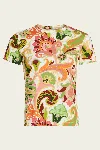 Etro White Summer Artwork Short-sleeve T-shirt
