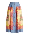 Etro Summer Skirt, Woman, Yellow, Size 46 In Multicolor