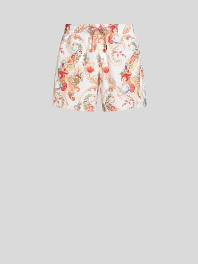 Etro Badeshorts Mit Paisley-print In Multicolour