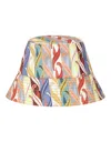 Etro Multicolor Print Canvas Bucket Hat In Multicolour