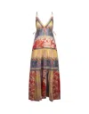 Etro Tiered Crochet-trimmed Printed Cotton And Silk-blend Voile Maxi Dress In Multicolour