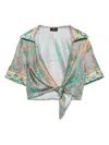 Etro Summer Top With Multicolored Paisley Print In Multicolour