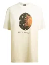 Etro Graphic Print Short Sleeve Crew Neck Top In Neutral