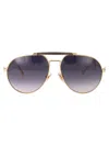 Etro Rose Gold Stainless Steel Sunglasses In Purple