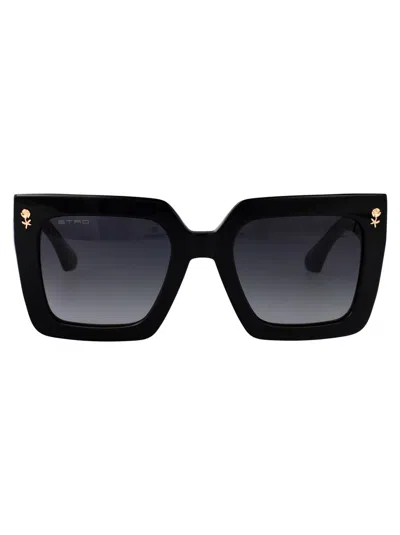 Etro Square-frame Sunglasses In Black