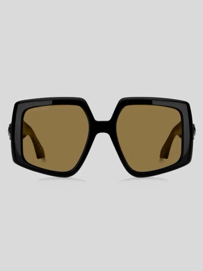 Etro Pegaso-motif Oversize-frame Sunglasses In Black