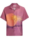Etro Printed Short-sleeved Bowling Shirt In Pink