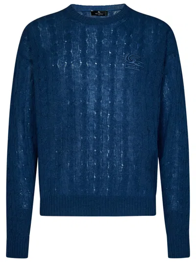 Etro Sweater In Blue