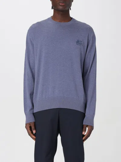 Etro Sweater  Men Color Gnawed Blue