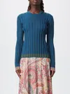 Etro Knitwear Tops Woman In Blue