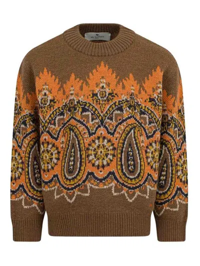 ETRO SWEATER WITH PAISLEY PATTERN