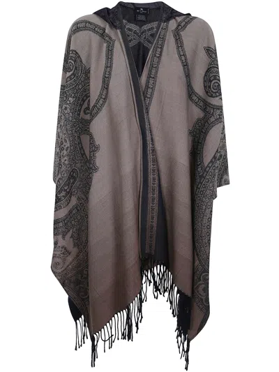 ETRO SWEATER WOOL "CARDIGAN",WRBD0027AQ13T X0883 DARK SAND PRINT
