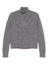 Etro Grey High-neck Sweater
