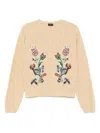 Etro Beige Wool-cashmere Blend Sweater In Neutral