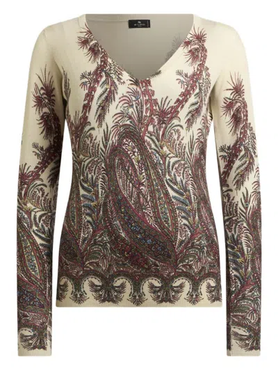 ETRO ETRO SWEATERS BEIGE