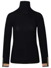 Etro Roll-neck Jacquard Sweater In Black