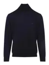 Etro Pegaso-embroidered High-neck Sweater In Black