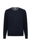 Etro Wool Sweater With Embroidered Monogram In Blue
