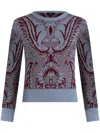 Etro Floral Jacquard-knit Wool Jacket In Multicolour